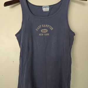 East Hampton blue tank top size large